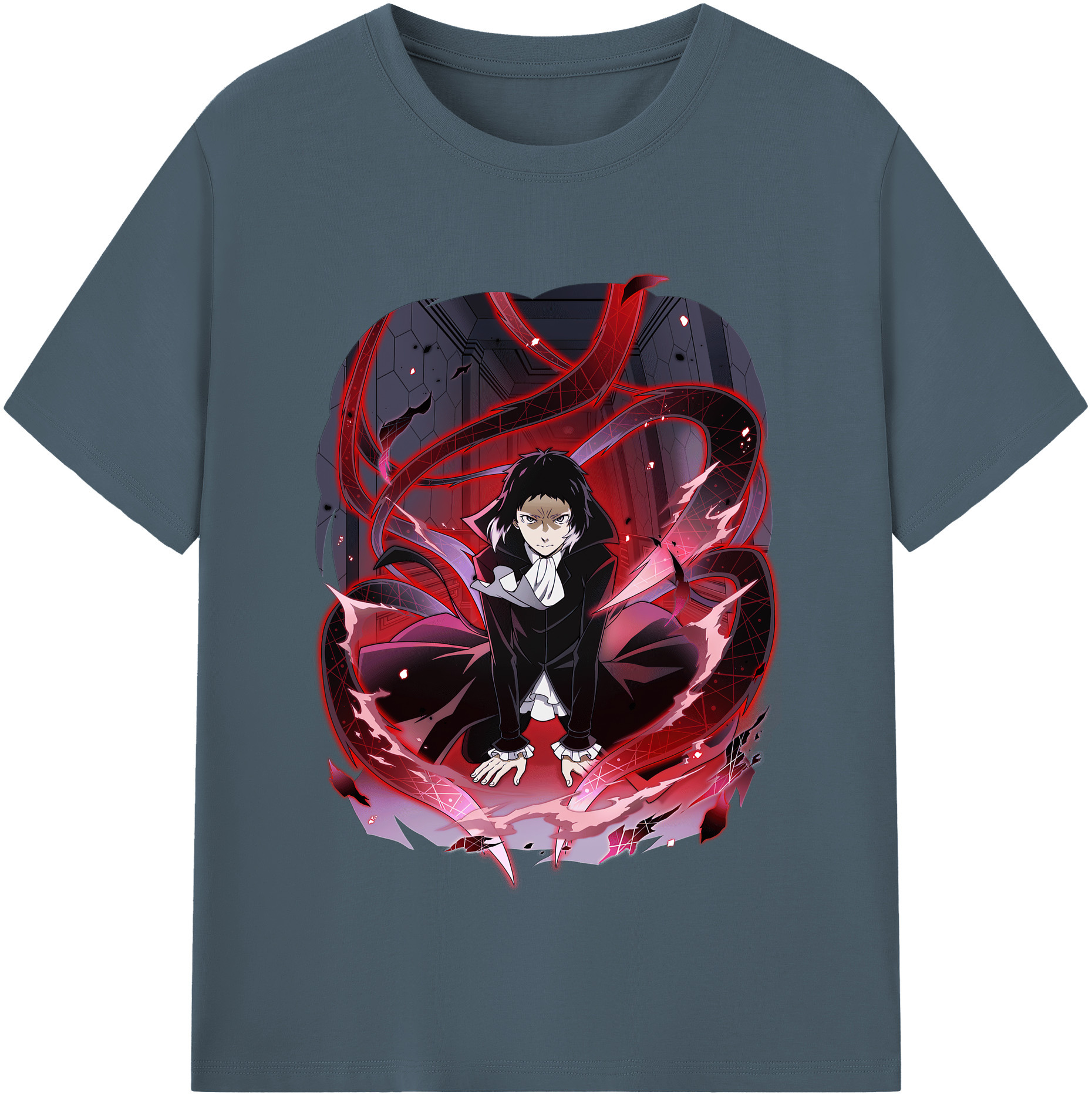 （画像用） 文豪ストレイドッグス Bungo Stray Dogs 綿100％半袖Tシャツ（フロントプリント）